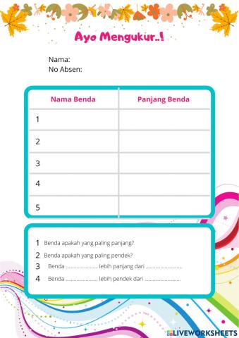 Mengukur Satuan Tidak Baku