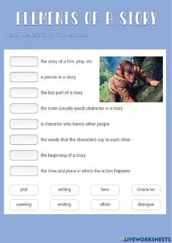 Elements f a story
