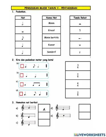 Pentaksiran muzik tahun 4