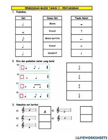 Pentaksiran muzik tahun 4
