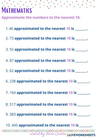 Approximation to the Nearest 10