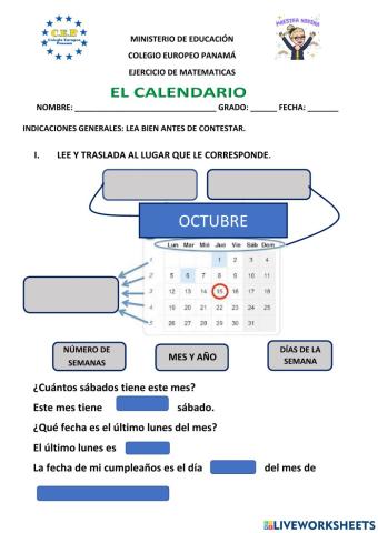 El calendario