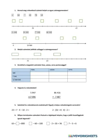 Természetes számok