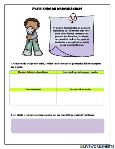 Evaluando mi marcapáginas