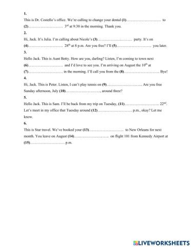 Ket 1 listening unit 5 lis2