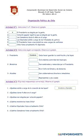 Organización Política de Chile