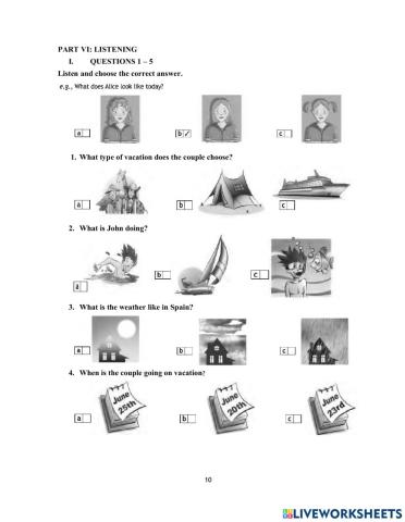 DS - Access 3 - Test 2 Listening