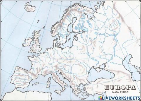 Europa: mendiak eta ibaiak