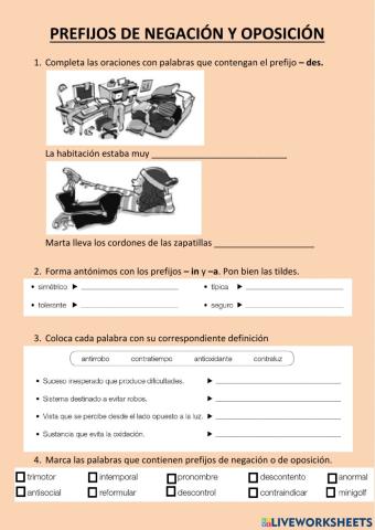 Prefijos de negación