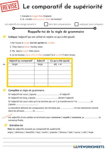 Comparitive superiority