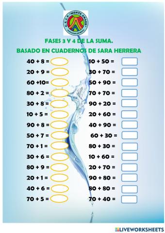 Fases 3 y 4 de la suma