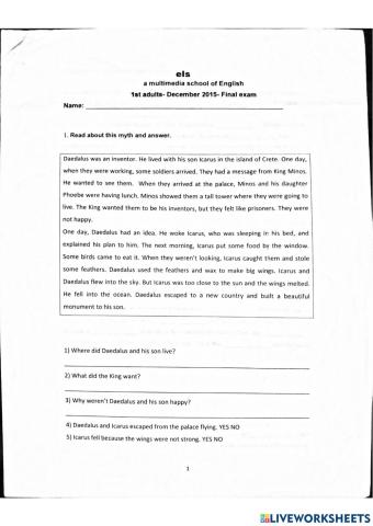 1st adults PRACTICE EXAM