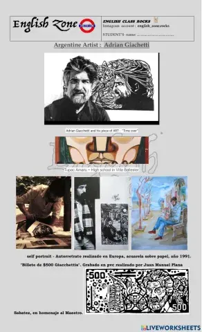 Argentine artist adrian giachetti