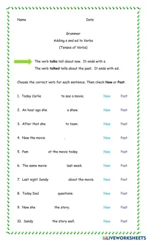 Tenses of Verbs