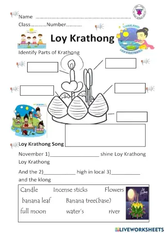 Friday  Loy Krathong Day - My  Family 