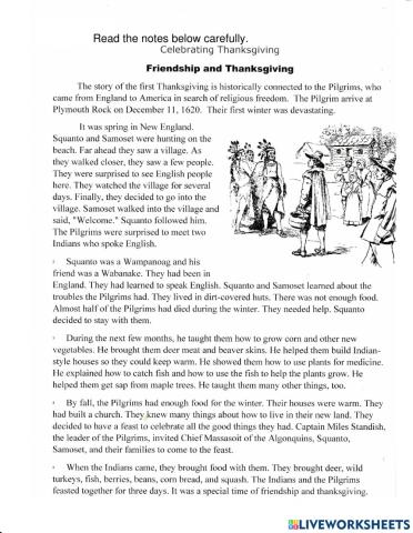 Celebrating Thanksgiving- Friendship and Thanksgiving