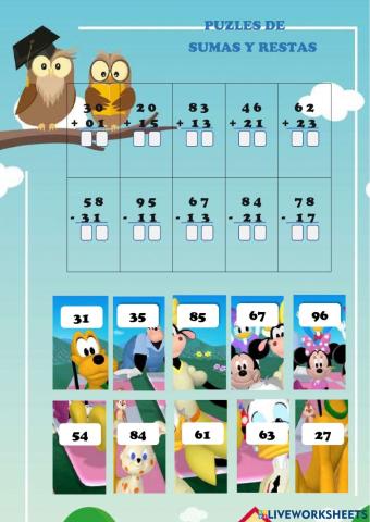Sumas y Restas