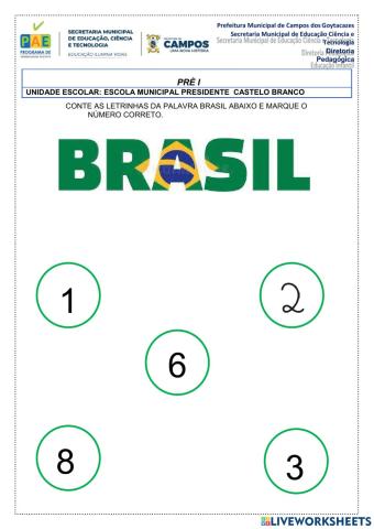 Bandeira do brasil número