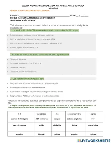 Replicación del ADN