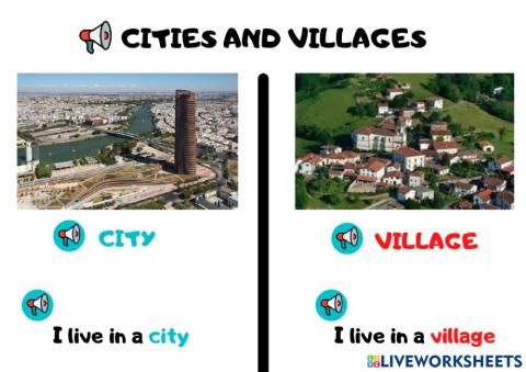 Cities and villages