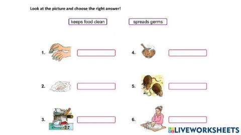 Keeping food clean and safe