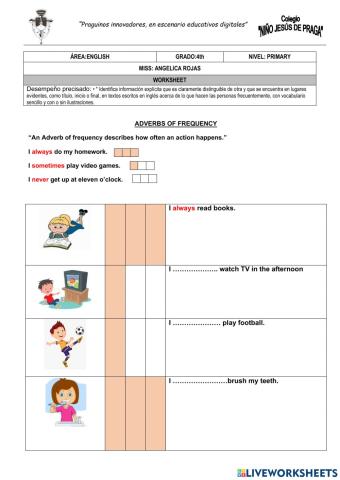 ADVERBS OF FREQUENCY