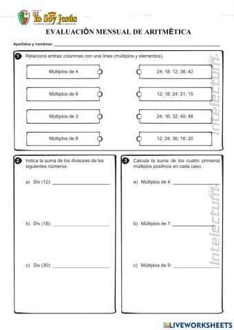Evaluación de Aritmética