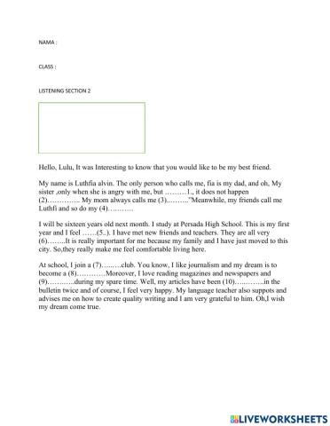 Listening cahpter 1 and 2