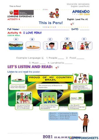 This is peru: i love peru