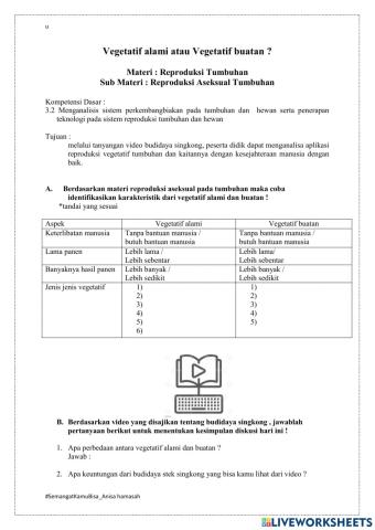 LKPD Reproduksi Vegetatif Tumbuhan