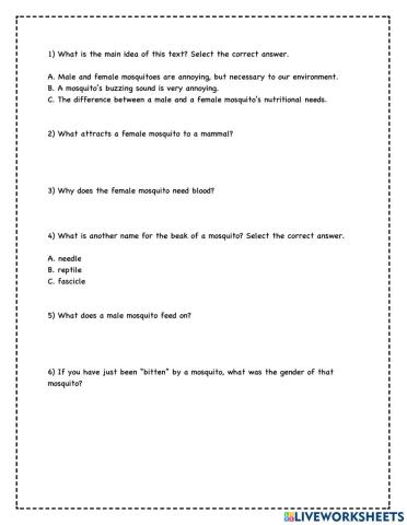 Reading Comprehension