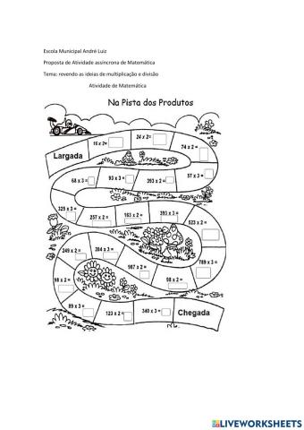 Multiplicação e divisão revisão