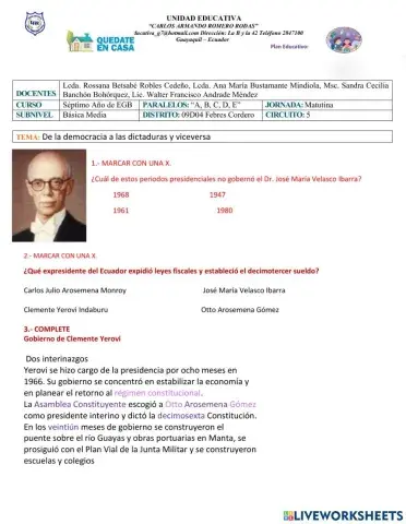 De la democracia a las dictaduras y viceversa