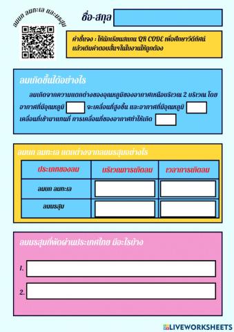 ลมมรสุม ป.6