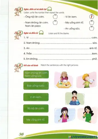 Đồ ăn - đồ uống (tiếp theo)