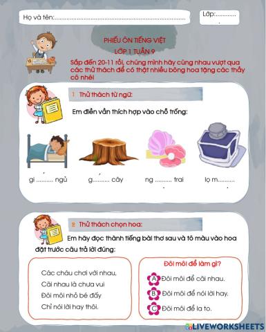 Tiếng việt - tuần 9