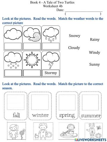 4b Weather and Seasons Worksheet