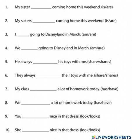 Subject-Verb Agreement 3