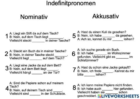 Indefinitpronomen (1)