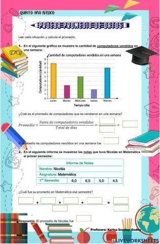 Prueba Promedio de Datos