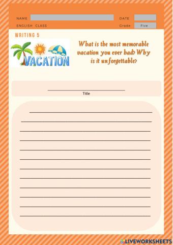 What is the most memorable vacation you ever had? Why is it unforgettable?
