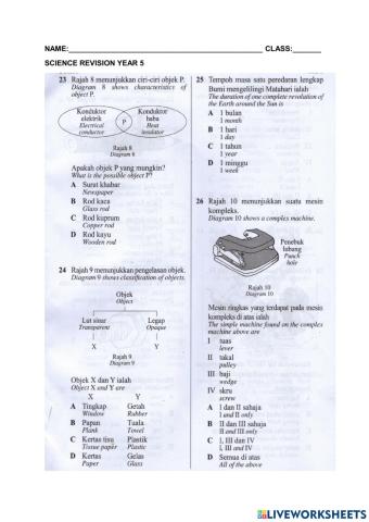 Revision science year 4 (7)