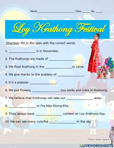 Loy Krathong festival