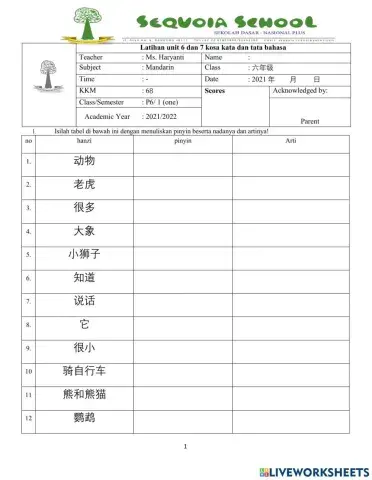 P6 Practice for Final test