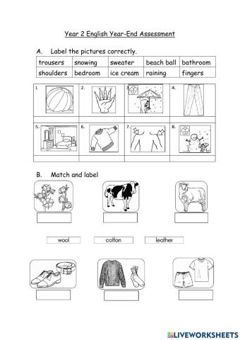 2021 English Year End Assessment