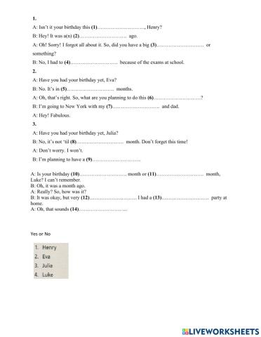 Ket 1 listening unit 5 lis3