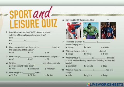 Love it or hate it Quiz