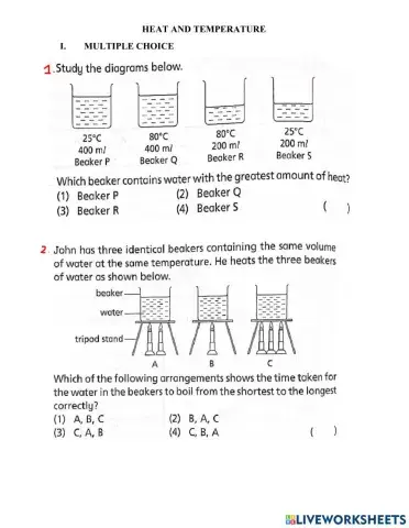 Heat and Temperature 1