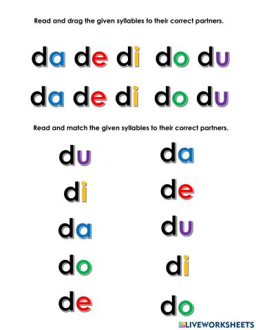 Letter D and the Vowels