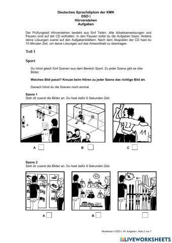 Modellsatz 4- Hören